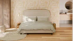 Clearance Bed Amber - Linen touch Bedframe