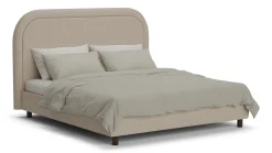 Clearance Bed Amber - Linen touch Bedframe