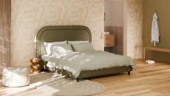 Clearance Bed Amber - Velvet glow Bedframe