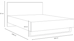 Best Bed Craft met lattenbodems Bossflex 400 en Maxi Plus Touch matras Bedden Op Voorraad|Compleet Bed