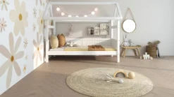 Hot Bedbank Puck met dakframe Bedhuisje|Kinderbed
