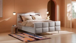 New Boxspring Crystal - Linen touch Vlakke Boxspring