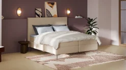 Clearance Boxspring Emerald - Linen touch Boxspring Op Voorraad|Vlakke Boxspring