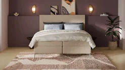 Clearance Boxspring Emerald - Linen touch Boxspring Op Voorraad|Vlakke Boxspring