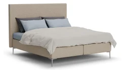 New Boxspring Emerald met Silver Pocket Deluxe Foam matras Boxspring Op Voorraad|Vlakke Boxspring