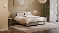 Sale Boxspring Flow met Kårlsson Excellence matras - Wool look Vlakke Boxspring