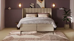 Hot Boxspring Ivory - Linen touch Vlakke Boxspring