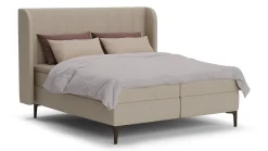 Hot Boxspring Ivory - Linen touch Vlakke Boxspring