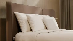 Outlet Boxspring Mesa - Soft suede Vlakke Boxspring