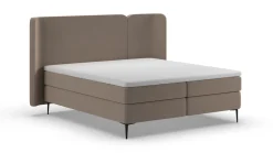 Outlet Boxspring Mesa - Soft suede Vlakke Boxspring