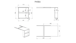 Hot Bureau voor halfhoogslaper Pino/Scott Bureau