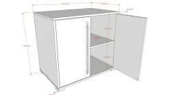 Hot Commode 2 deuren voor halfhoogslaper Sam Commode|Ladekast