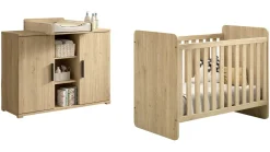 Discount Doorgroeibed Sam met Commode 2 deuren en opzet Kinderbed|Kinderbed
