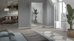 Best Draaideurkast Compact met spiegeldeuren Kledingkast