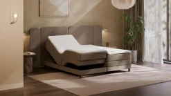 Outlet Elektrische boxspring Ridge - Warm wool Elektrische Boxspring