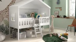Discount Halfhoogslaper HuisBed Bedhuisje|Halfhoogslaper