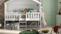 Discount Halfhoogslaper HuisBed Bedhuisje|Halfhoogslaper