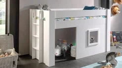Sale Halfhoogslaper Noah met set gordijnen Bedhuisje|Halfhoogslaper