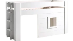 Sale Halfhoogslaper Noah met set gordijnen Bedhuisje|Halfhoogslaper