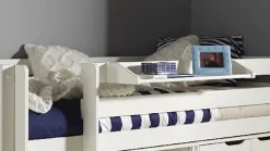 Discount Halfhoogslaper Pino met commode met 4 laden en boekenkast Halfhoogslaper|Kinderbed