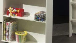 Discount Halfhoogslaper Pino met commode met 4 laden en boekenkast Halfhoogslaper|Kinderbed