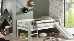 Best Halfhoogslaper Pino met glijbaan Halfhoogslaper|Kinderbed