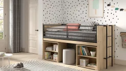Sale Halfhoogslaper Sam met 2 boekenkasten Halfhoogslaper|Kinderbed