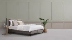 Online Boxspring Velvet stroken met matras Matt Vlakke Boxspring