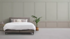 Online Boxspring Velvet stroken met matras Matt Vlakke Boxspring