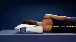 Outlet Neksteunkussen Support Blauw Anti-Allergisch Beddengoed|Neksteunkussen