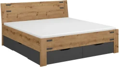 Outlet Opbergbed Birmingham met laden Bedframe|Bed Met Opbergruimte