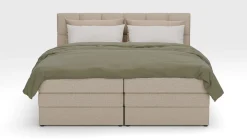 Clearance Opbergboxspring Jade - Linen touch Boxspring Met Opbergruimte