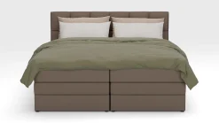 Clearance Opbergboxspring Jade - Matte leather Boxspring Met Opbergruimte